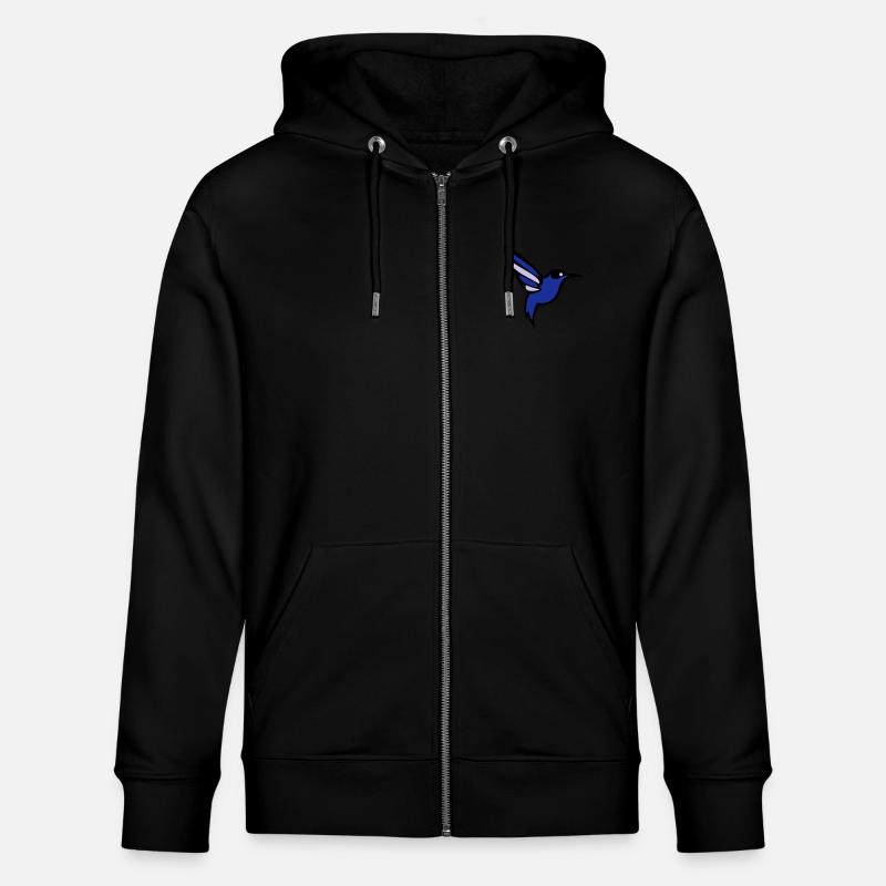 oiseau colibri - Veste à capuche bio CULTIVATOR Stanley/Stella Unisexe - noir