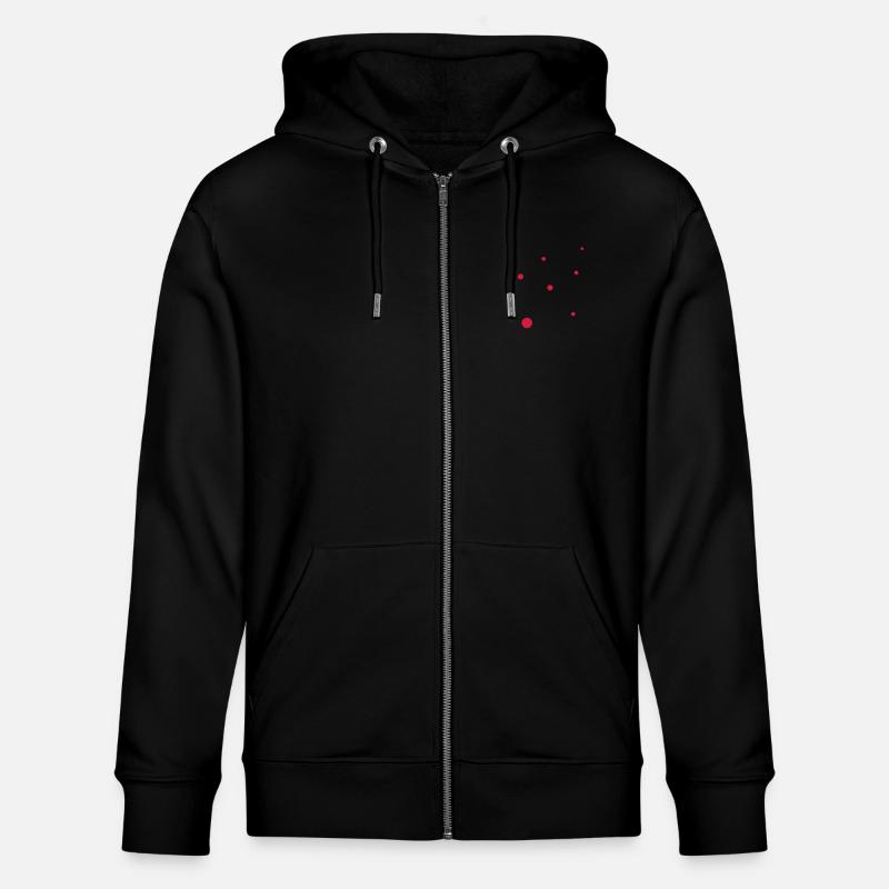 Punkte - Stanley/Stella Unisex Bio-Kapuzenjacke CULTIVATOR  - Schwarz