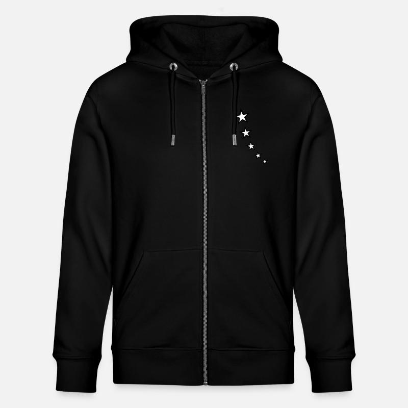 stars_design - Stanley/Stella Unisex Bio-Kapuzenjacke CULTIVATOR  - Schwarz