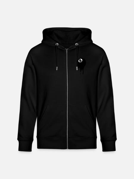 Billardkugel - Stanley/Stella Unisex Bio-Kapuzenjacke CULTIVATOR - Schwarz