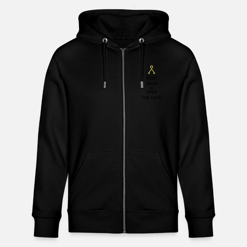 Open the Gate - Veste à capuche bio CULTIVATOR Stanley/Stella Unisexe - noir