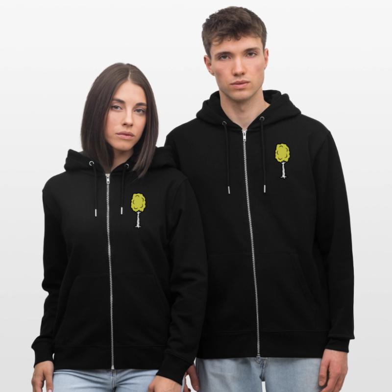Comic Birke Bäumchen Stanley/Stella Unisex Bio-Kapuzenjacke CULTIVATOR 