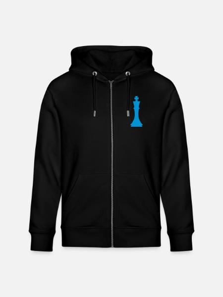 Chess King - Stanley/Stella CULTIVATOR  Unisex Organic Hooded Jacket - black