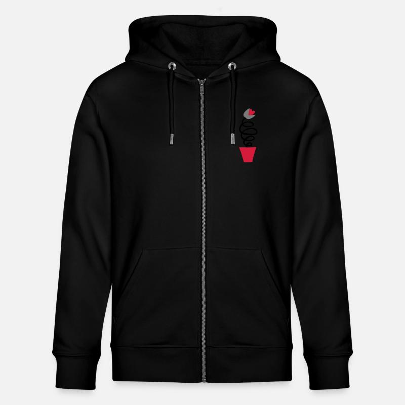 Dafty tulip from Holland - Stanley/Stella CULTIVATOR  Unisex Organic Hooded Jacket - black