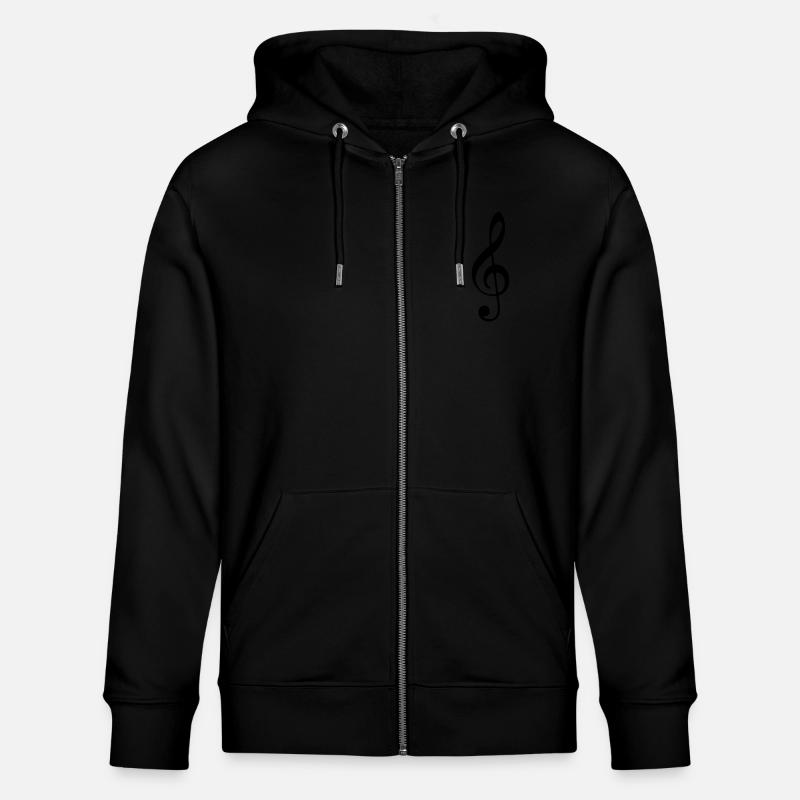 Clé de sol - Veste à capuche bio CULTIVATOR Stanley/Stella Unisexe - noir