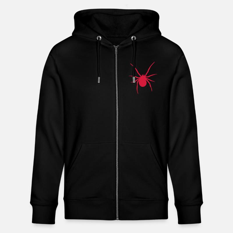 Spinne - spider - Stanley/Stella Unisex Bio-Kapuzenjacke CULTIVATOR  - Schwarz