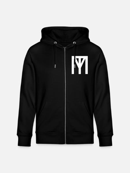 TM MT Logo Vector - Stanley/Stella CULTIVATOR Unisex Organic Hooded Jacket - black