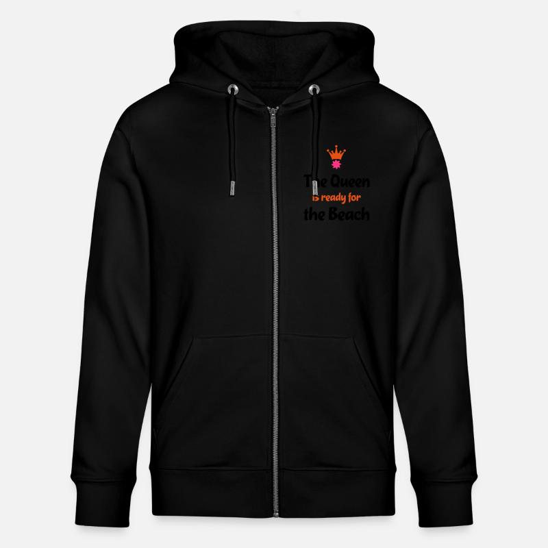 plage - Veste à capuche bio CULTIVATOR Stanley/Stella Unisexe - noir