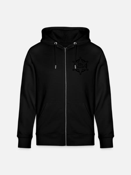 co2 sheriff - Stanley/Stella CULTIVATOR  Unisex Organic Hooded Jacket - black