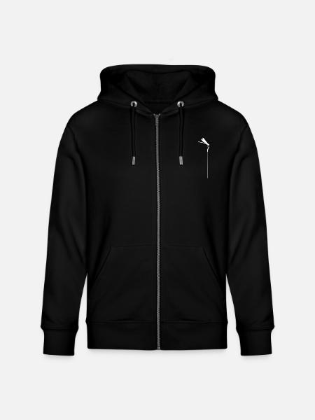 Zen-Libelle – Minimalistischer Kachimushi-Geist - Stanley/Stella Unisex Bio-Kapuzenjacke CULTIVATOR  - Schwarz
