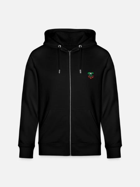 Fresa - Chaqueta con capucha ecológica unisex CULTIVATOR de Stanley/Stella - negro
