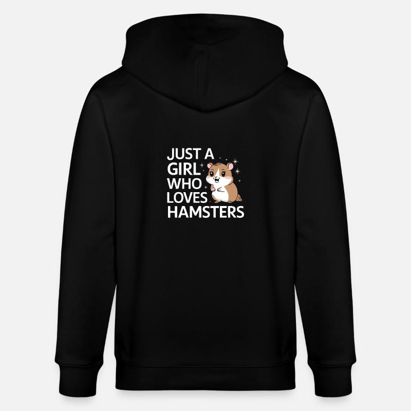 Hamster - Stanley/Stella Unisex Bio-Kapuzenjacke CULTIVATOR - Schwarz