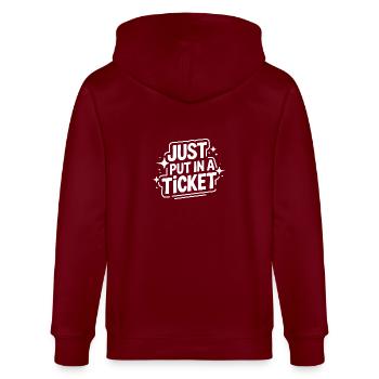 Support technique Informatique - Veste à capuche bio CULTIVATOR Stanley/Stella Unisexe - bordeaux - Dos - Anna (173cm)