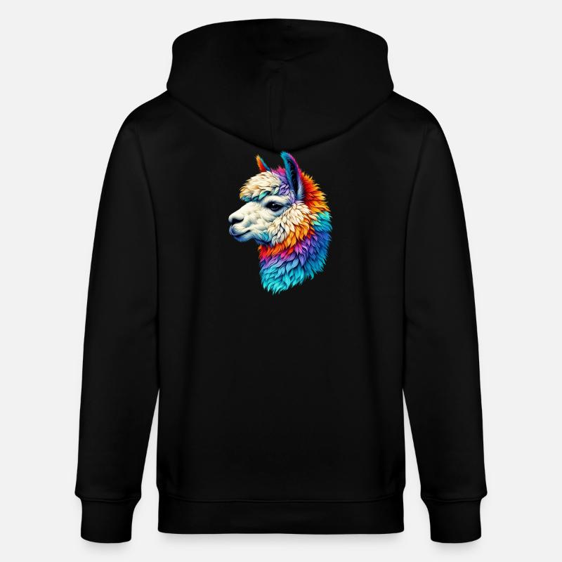 Alpaka - Stanley/Stella Unisex Bio-Kapuzenjacke CULTIVATOR  - Schwarz