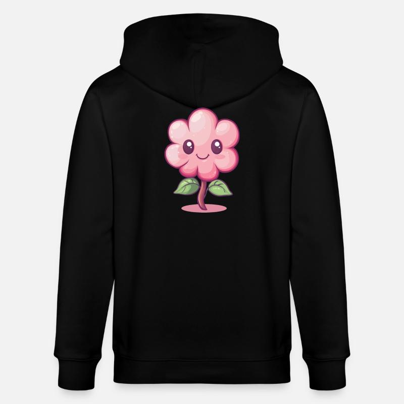 Fleur joyeuse - Veste à capuche bio CULTIVATOR Stanley/Stella Unisexe - noir