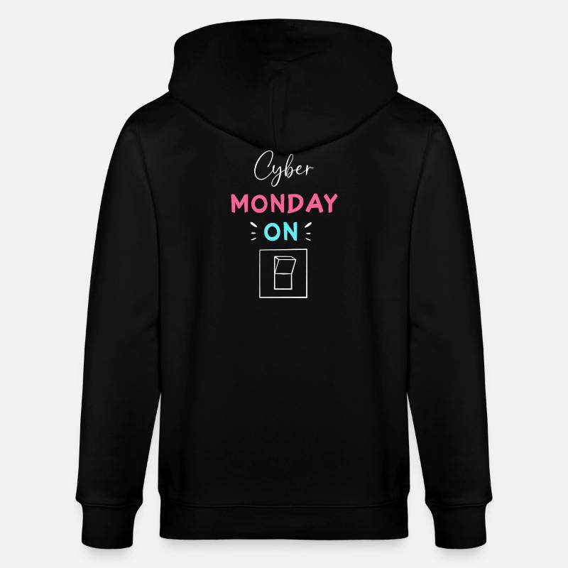 Cyber Monday Kaufrausch - Stanley/Stella Unisex Bio-Kapuzenjacke CULTIVATOR  - Schwarz