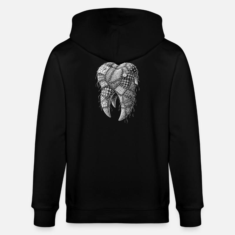 dent - Veste à capuche bio CULTIVATOR Stanley/Stella Unisexe - noir