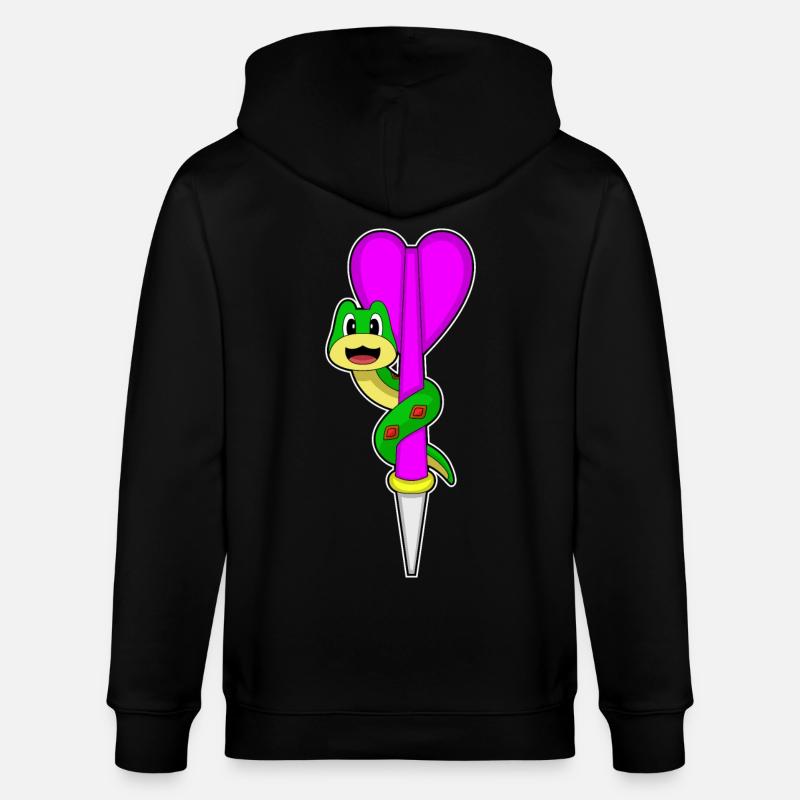 Fléchette serpent - Veste à capuche bio CULTIVATOR Stanley/Stella Unisexe - noir