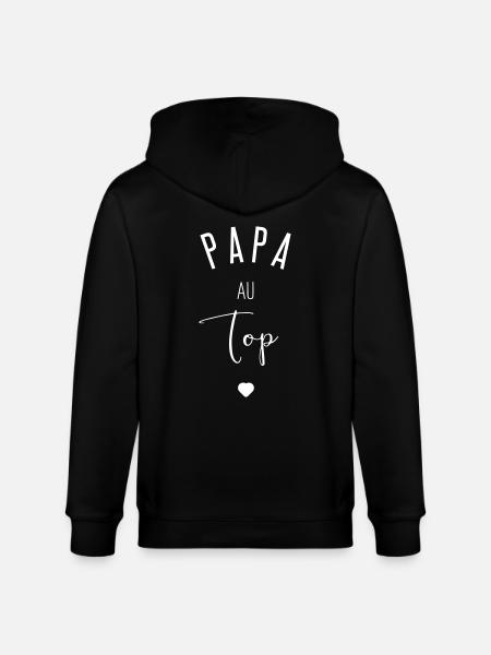 PAPA AU TOP - Veste à capuche bio CULTIVATOR Stanley/Stella Unisexe - noir