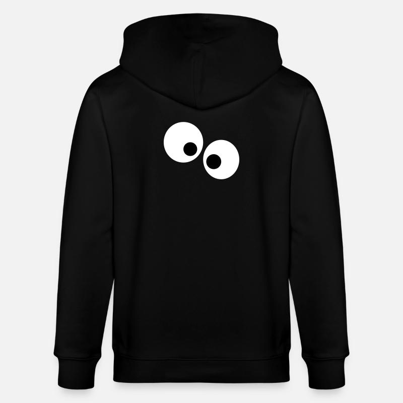 Yeux drôles - Veste à capuche bio CULTIVATOR Stanley/Stella Unisexe - noir
