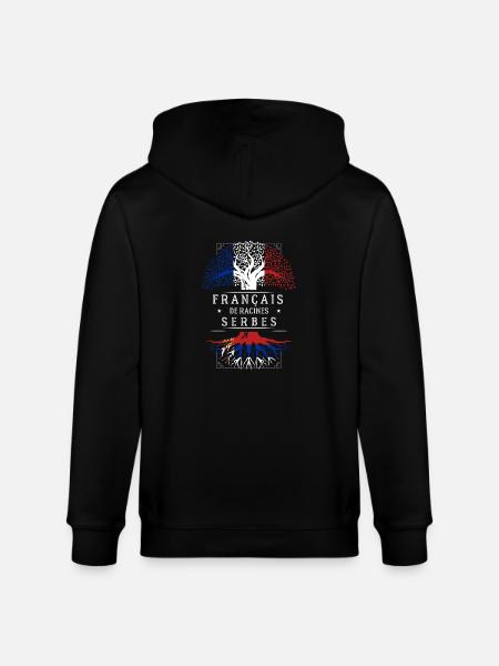 Racines Serbes - Veste à capuche bio CULTIVATOR Stanley/Stella Unisexe - noir