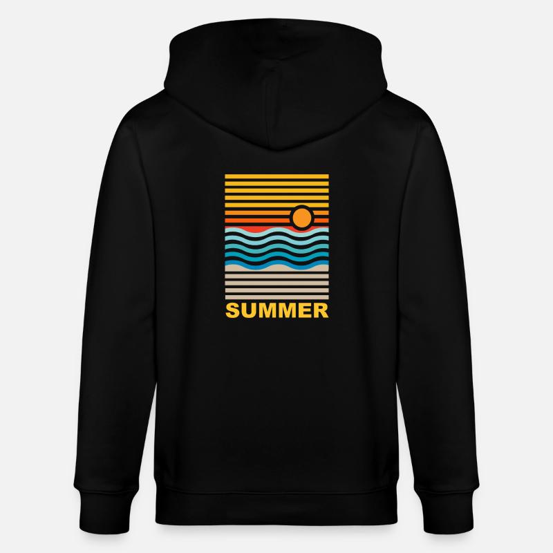 summer - Stanley/Stella CULTIVATOR  Unisex Organic Hooded Jacket - black