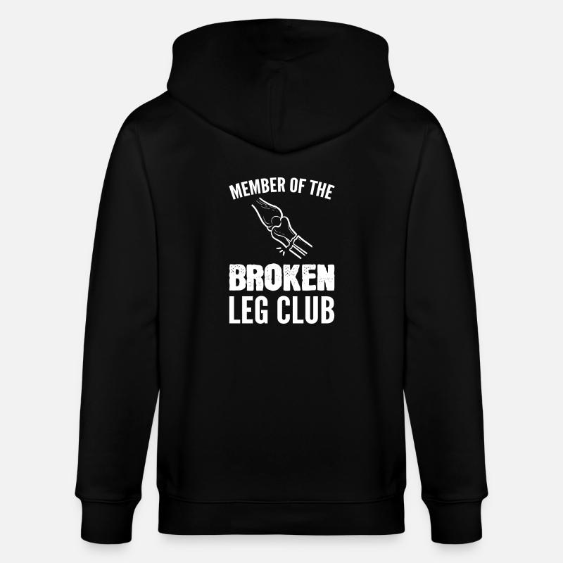 Gebrochenes Bein - Stanley/Stella Unisex Bio-Kapuzenjacke CULTIVATOR  - Schwarz