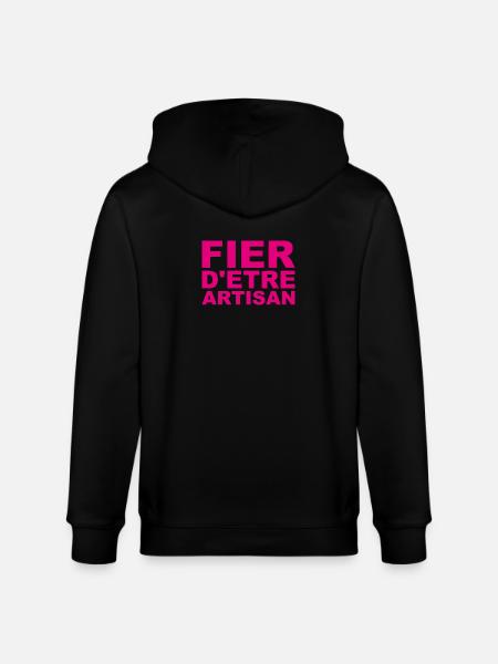 Fier d'Être Artisan - Veste à capuche bio CULTIVATOR Stanley/Stella Unisexe - noir