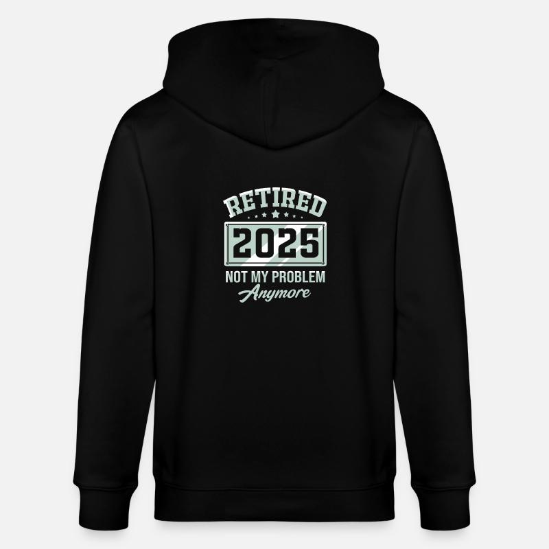 Retraite 2025 Retraité Pension Retraité - Veste à capuche bio CULTIVATOR Stanley/Stella Unisexe - noir