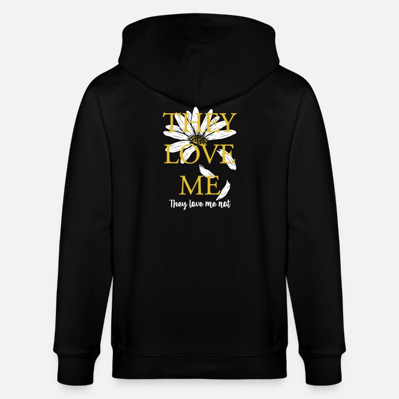 Ils m’aiment, pas Daisy - Veste à capuche bio CULTIVATOR Stanley/Stella Unisexe - noir