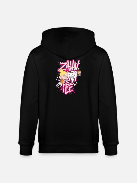 Zahnheldin Comiczauber - Stanley/Stella Unisex Bio-Kapuzenjacke CULTIVATOR - Schwarz