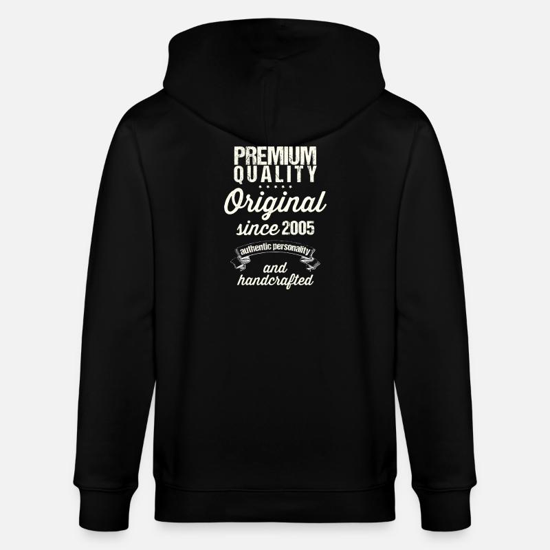 Né en 2005 - Veste à capuche bio CULTIVATOR Stanley/Stella Unisexe - noir