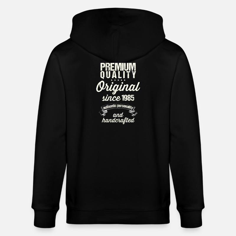 Né en 1985 - Veste à capuche bio CULTIVATOR Stanley/Stella Unisexe - noir