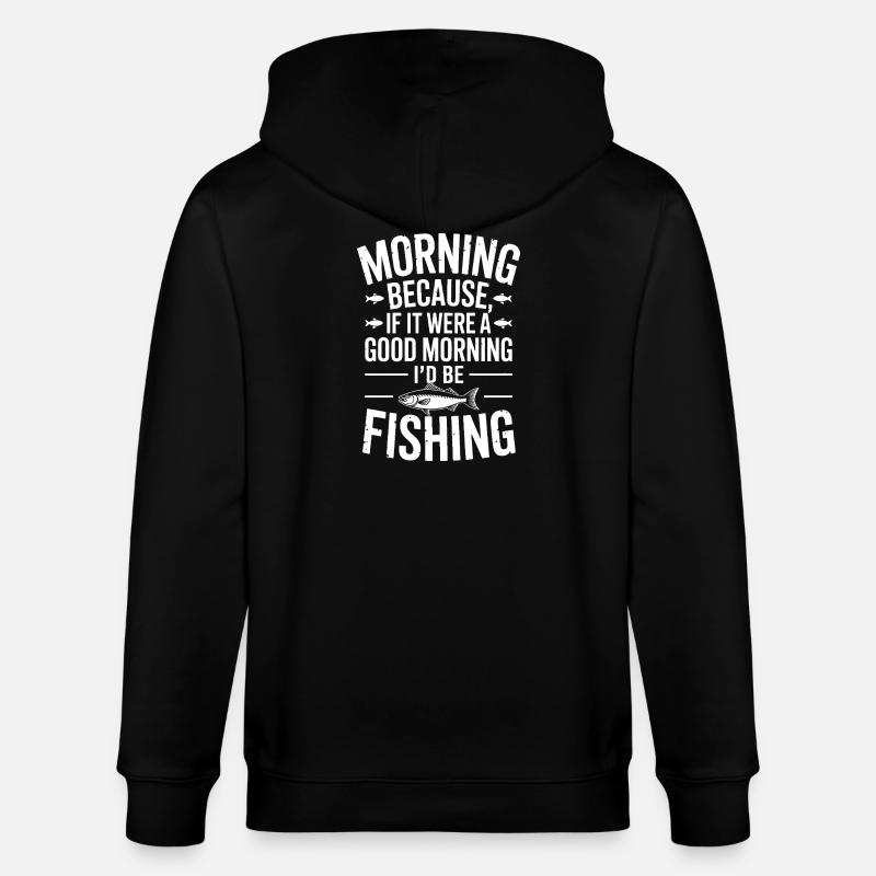 Citation de pêche matinale Tee - Veste à capuche bio CULTIVATOR Stanley/Stella Unisexe - noir