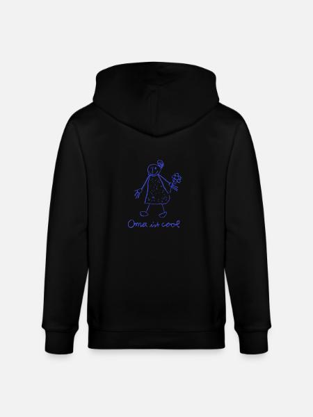 Grandma is cool - Stanley/Stella CULTIVATOR  Unisex Organic Hooded Jacket - black