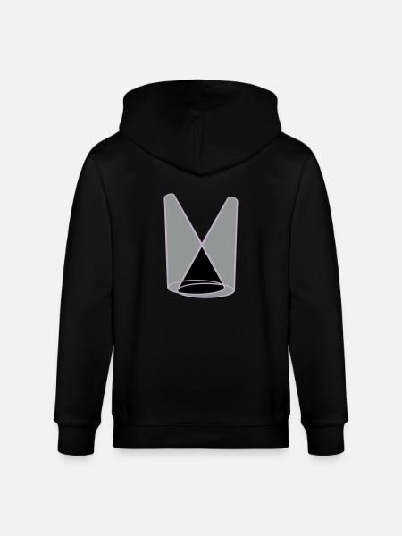 Stage 2 Spotlight Light Cone - Stanley/Stella CULTIVATOR  Unisex Organic Hooded Jacket - black