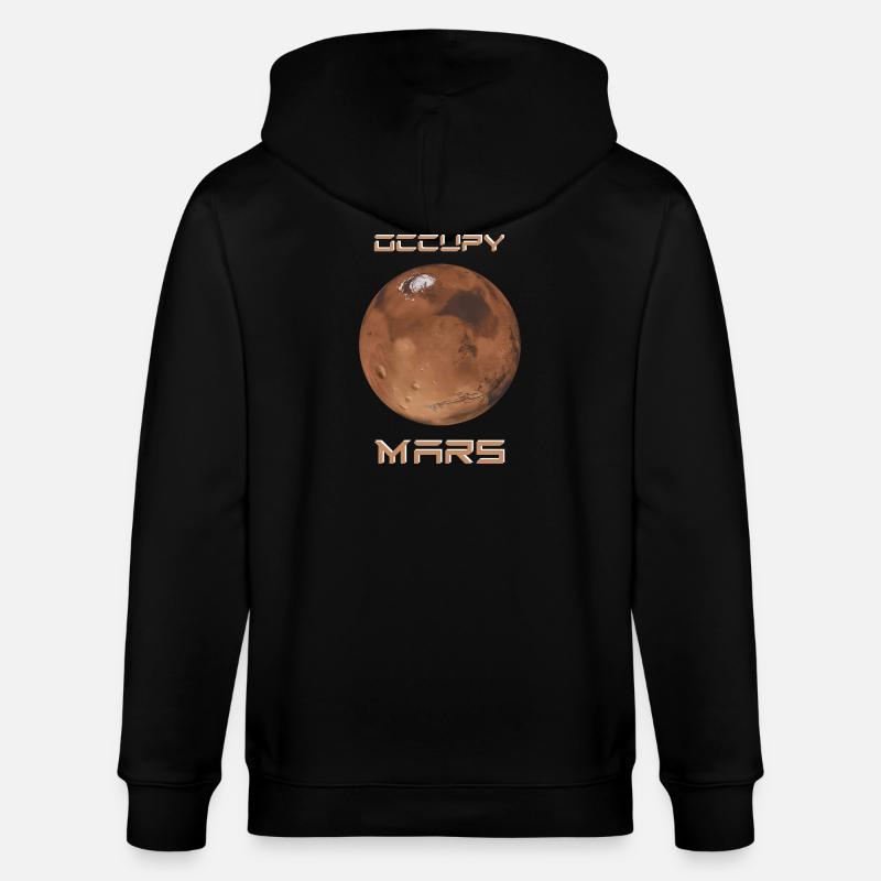 Occupy Mars - Veste à capuche bio CULTIVATOR Stanley/Stella Unisexe - noir