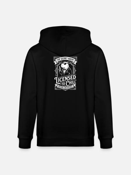 Licensed to Chill - Agent Humor - Veste à capuche bio CULTIVATOR Stanley/Stella Unisexe - noir
