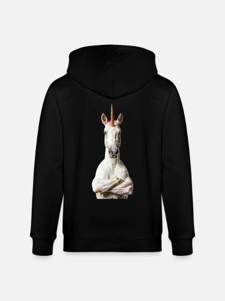 Licorne - Veste à capuche bio CULTIVATOR Stanley/Stella Unisexe - noir