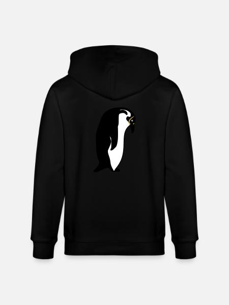 penguin - Stanley/Stella CULTIVATOR  Unisex Organic Hooded Jacket - black