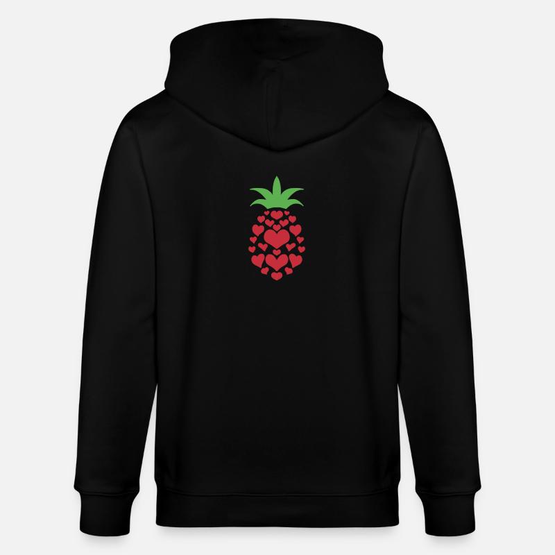 Cœur d’ananas - Veste à capuche bio CULTIVATOR Stanley/Stella Unisexe - noir