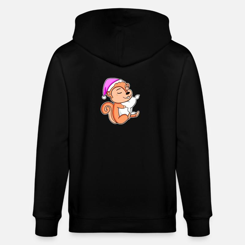 Eichhörnchen - Stanley/Stella Unisex Bio-Kapuzenjacke CULTIVATOR  - Schwarz