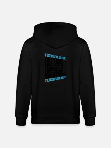 Feuerwehr - Stanley/Stella CULTIVATOR  Unisex Organic Hooded Jacket - black