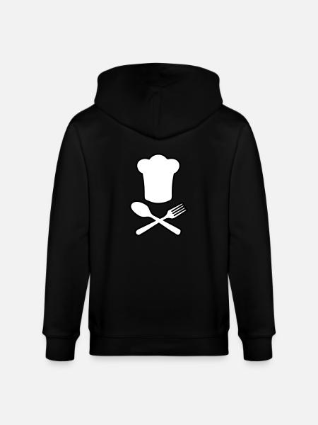cook chef - Stanley/Stella CULTIVATOR Unisex Organic Hooded Jacket - black