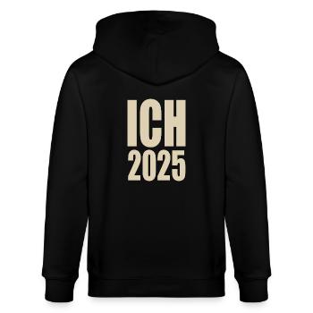 Ich 2025 - Stanley/Stella Unisex Bio-Kapuzenjacke CULTIVATOR  - Schwarz - Hinten - Anna (173cm)