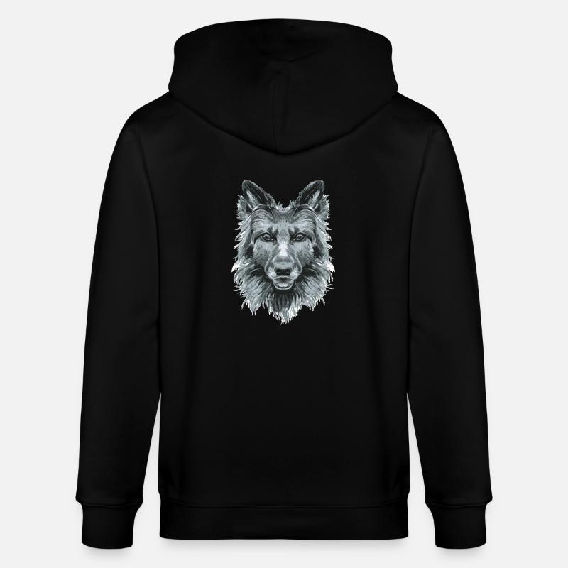 Hund - Stanley/Stella Unisex Bio-Kapuzenjacke CULTIVATOR  - Schwarz