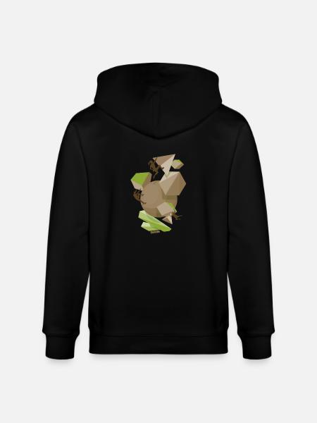 Spaß-Team - Stanley/Stella Unisex Bio-Kapuzenjacke CULTIVATOR  - Schwarz