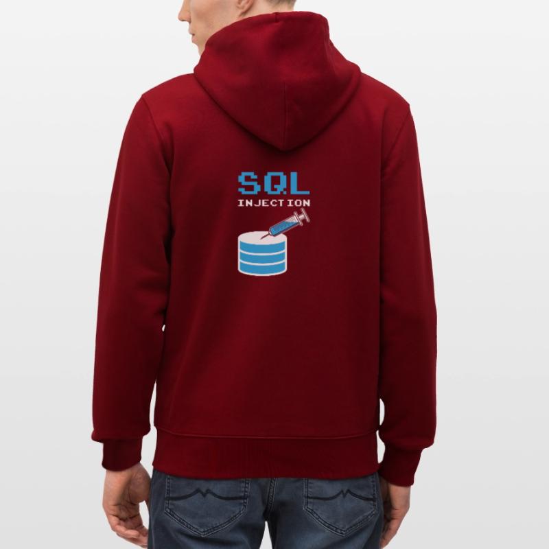 Injection SQL pour les administrateurs de base de données SQL Veste à capuche bio CULTIVATOR Stanley/Stella Unisexe