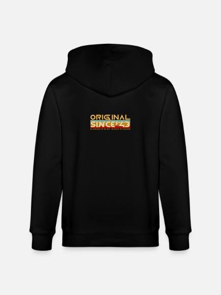Original Since 43 Limited Edition - Stanley/Stella CULTIVATOR Unisex Organic Hooded Jacket - black