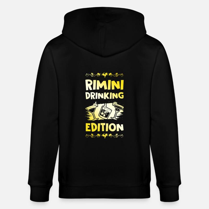 Rimini Drinking Saying - Veste à capuche bio CULTIVATOR Stanley/Stella Unisexe - noir